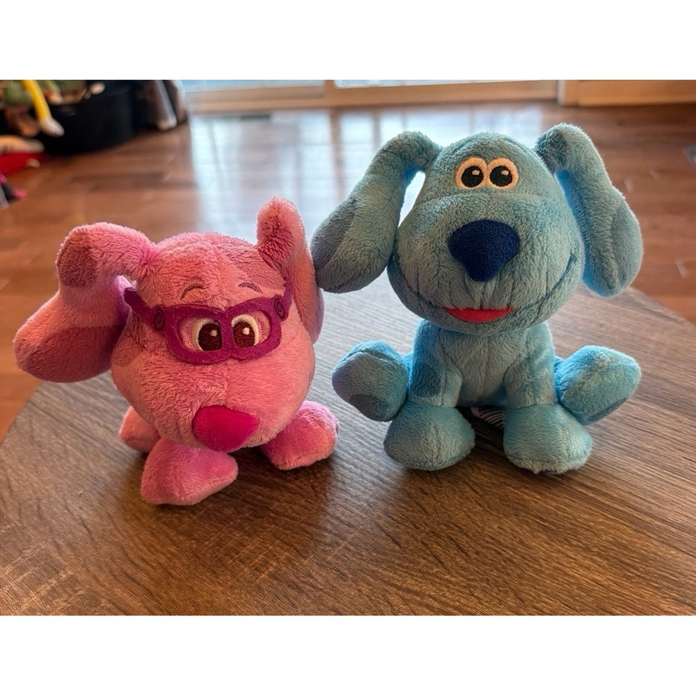 Blue's Clues & Yoy Plush Toys Blue and Magenta